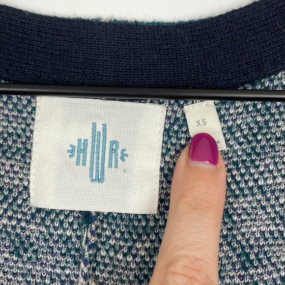 Anthropologie HWR Emmia hand stitched cardigan - Picture 9 of 11